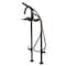 Aqua Vintage CCK8105DL Freestanding Tub Faucet with Supply Line, Stop Valve, Oil Rubbed Bronze CCK8105DL - alternate 1